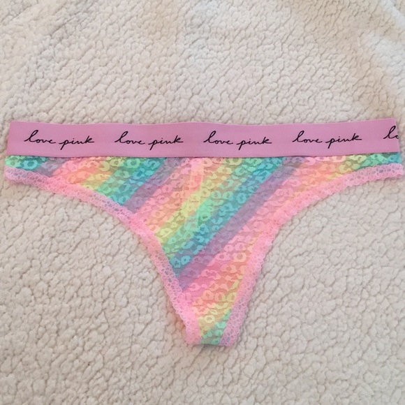 rainbow thongs